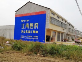 紫阳县农村墙体广告在不同形式上面展现的不同特色